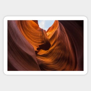 Swirling Patterns of Lower Antelope Canyon Sticker